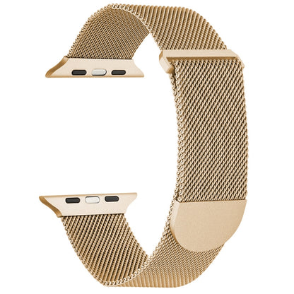 For Apple Watch 8 45mm Milanese Metal Magnetic Watch Band(Gold) - Watch Bands by PMC Jewellery | Online Shopping South Africa | PMC Jewellery