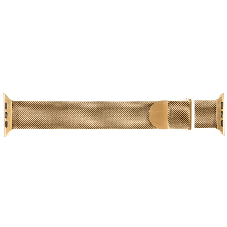 For Apple Watch 8 45mm Milanese Metal Magnetic Watch Band(Gold) - Watch Bands by PMC Jewellery | Online Shopping South Africa | PMC Jewellery