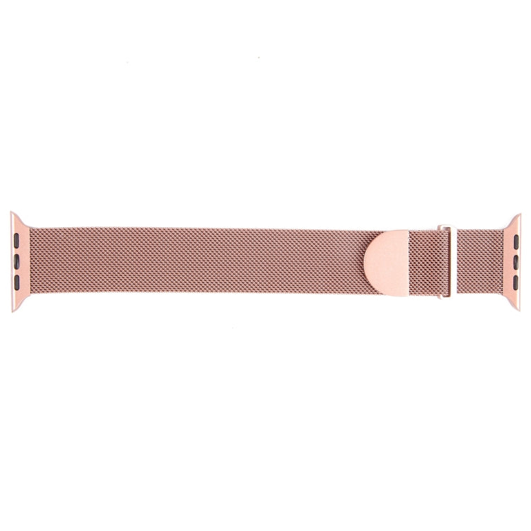 For Apple Watch 8 45mm Milanese Metal Magnetic Watch Band(Pink) - Watch Bands by PMC Jewellery | Online Shopping South Africa | PMC Jewellery