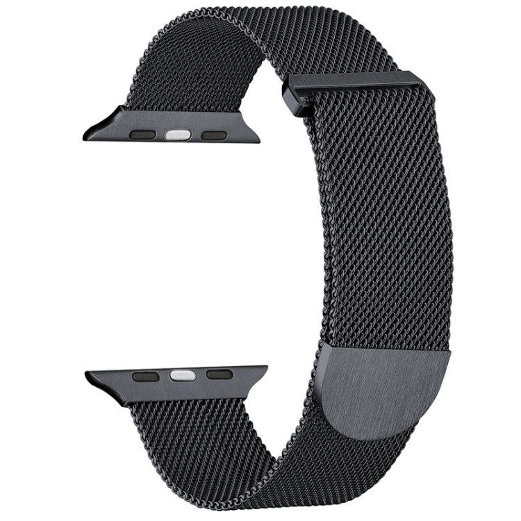 For Apple Watch SE 2022 44mm Milanese Metal Magnetic Watch Band(Gunmetal) - Watch Bands by PMC Jewellery | Online Shopping South Africa | PMC Jewellery