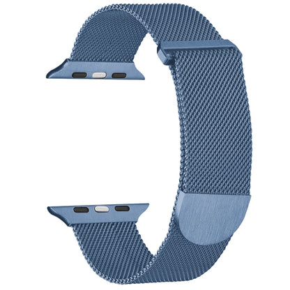 For Apple Watch SE 2022 44mm Milanese Metal Magnetic Watch Band(Blue) - Watch Bands by PMC Jewellery | Online Shopping South Africa | PMC Jewellery