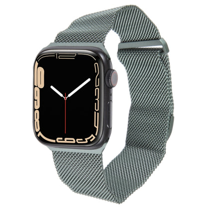 For Apple Watch SE 2022 44mm Milanese Metal Magnetic Watch Band(Pine Green) - Watch Bands by PMC Jewellery | Online Shopping South Africa | PMC Jewellery