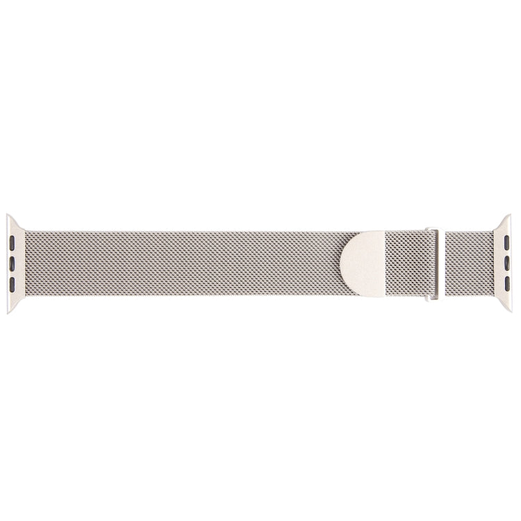 For Apple Watch 7 41mm Milanese Metal Magnetic Watch Band(Starlight) - Watch Bands by PMC Jewellery | Online Shopping South Africa | PMC Jewellery