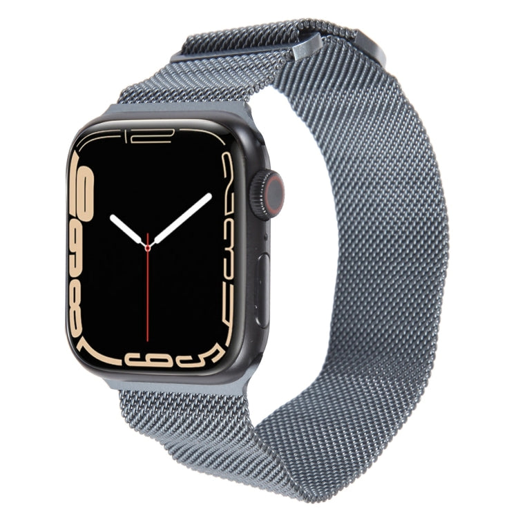 For Apple Watch 7 45mm Milanese Metal Magnetic Watch Band(Space Grey) - Watch Bands by PMC Jewellery | Online Shopping South Africa | PMC Jewellery