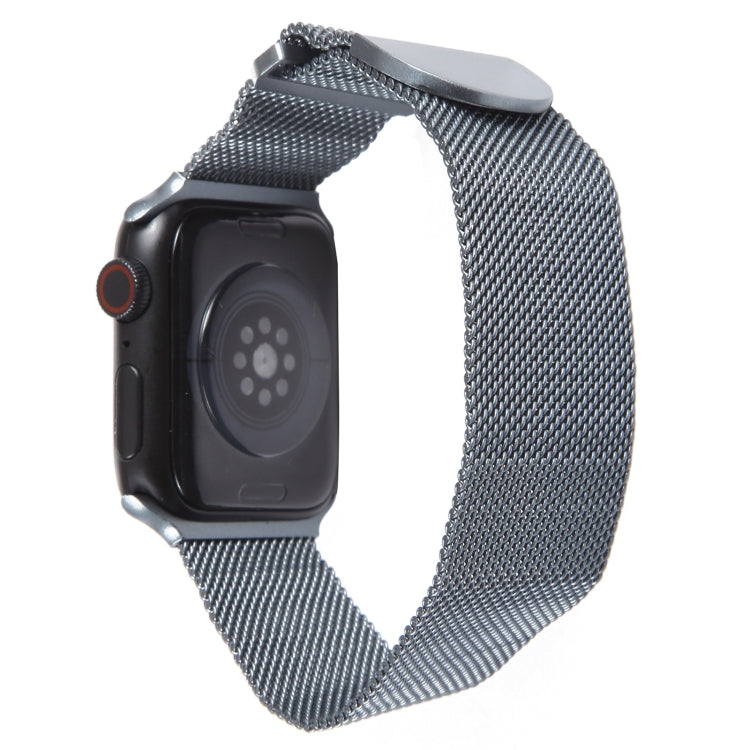 For Apple Watch SE 40mm Milanese Metal Magnetic Watch Band(Space Grey) - Watch Bands by PMC TechLife | Online Shopping South Africa | PMC TechLife