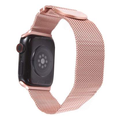 For Apple Watch SE 44mm Milanese Metal Magnetic Watch Band(Pink) - Watch Bands by PMC Jewellery | Online Shopping South Africa | PMC Jewellery