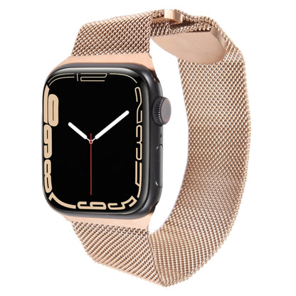 For Apple Watch 4 44mm Milanese Metal Magnetic Watch Band(Rose Gold) - Watch Bands by PMC Jewellery | Online Shopping South Africa | PMC Jewellery