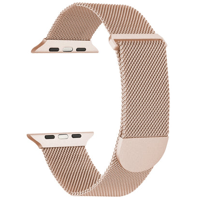 For Apple Watch 2 38mm Milanese Metal Magnetic Watch Band(Retro Gold) - Watch Bands by PMC Jewellery | Online Shopping South Africa | PMC Jewellery