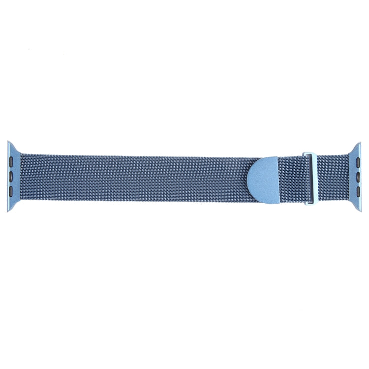 For Apple Watch 42mm Milanese Metal Magnetic Watch Band(Blue) - Watch Bands by PMC Jewellery | Online Shopping South Africa | PMC Jewellery