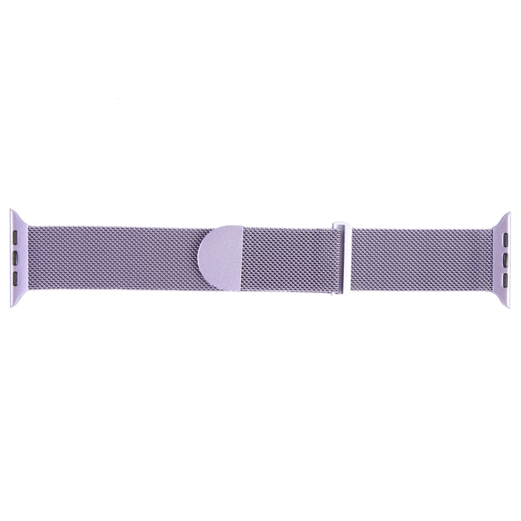 For Apple Watch 42mm Milanese Metal Magnetic Watch Band(Lavender Purple) - Watch Bands by PMC Jewellery | Online Shopping South Africa | PMC Jewellery