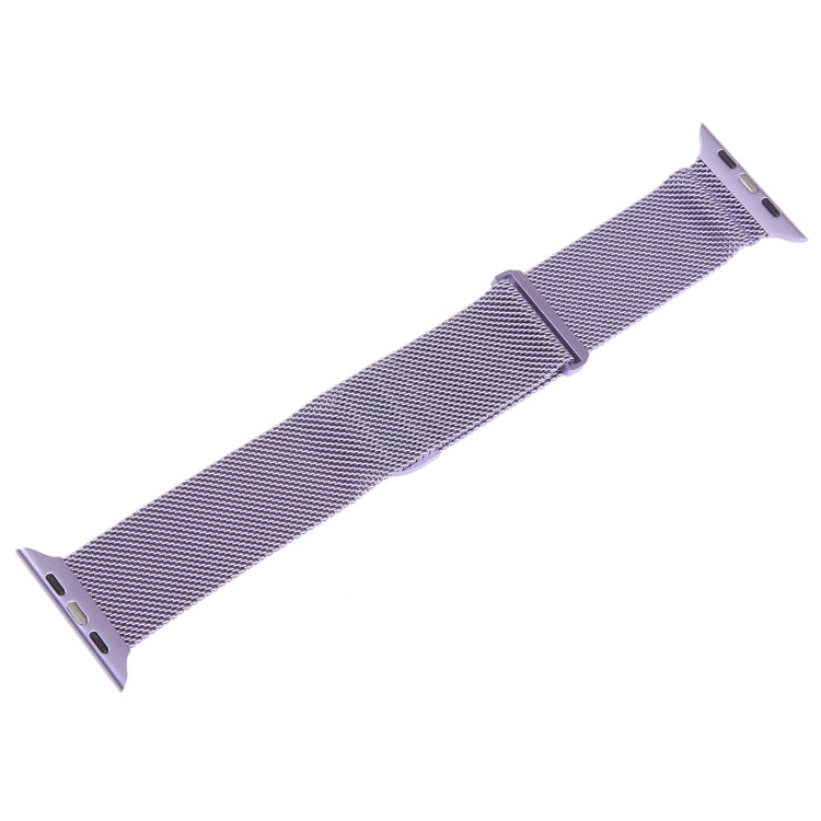 For Apple Watch 42mm Milanese Metal Magnetic Watch Band(Lavender Purple) - Watch Bands by PMC Jewellery | Online Shopping South Africa | PMC Jewellery