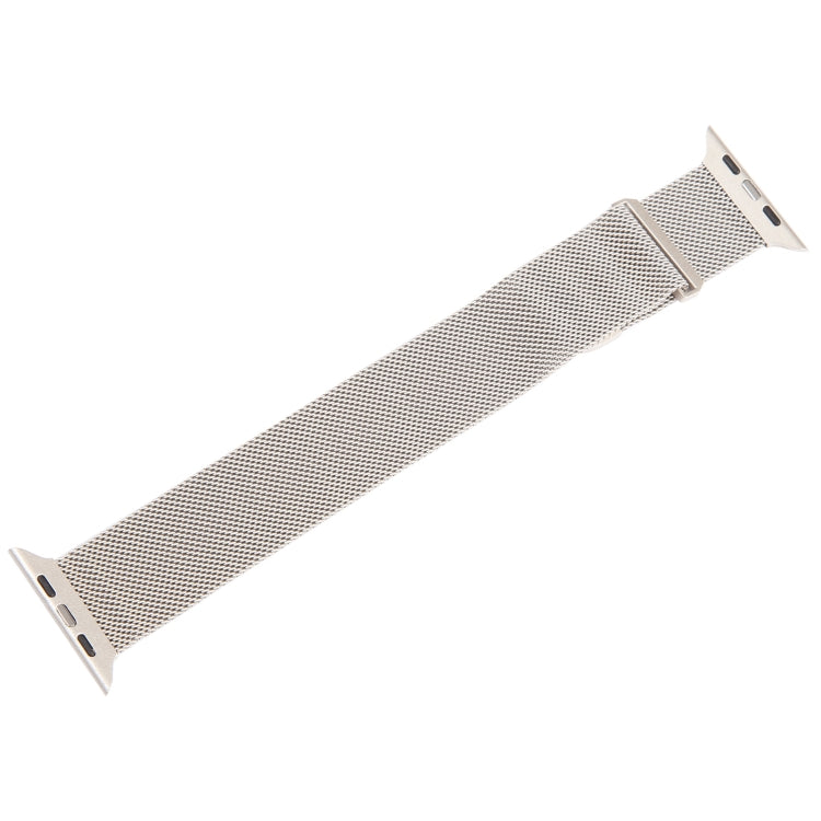 For Apple Watch 38mm Milanese Metal Magnetic Watch Band(Starlight) - Watch Bands by PMC Jewellery | Online Shopping South Africa | PMC Jewellery