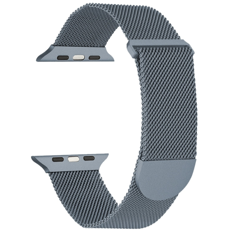 For Apple Watch 9 45mm Milanese Metal Magnetic Watch Band(Space Grey) - Watch Bands by PMC TechLife | Online Shopping South Africa | PMC TechLife