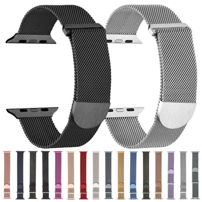 For Apple Watch 4 40mm Milanese Metal Magnetic Watch Band(Space Grey) - Watch Bands by PMC Jewellery | Online Shopping South Africa | PMC Jewellery