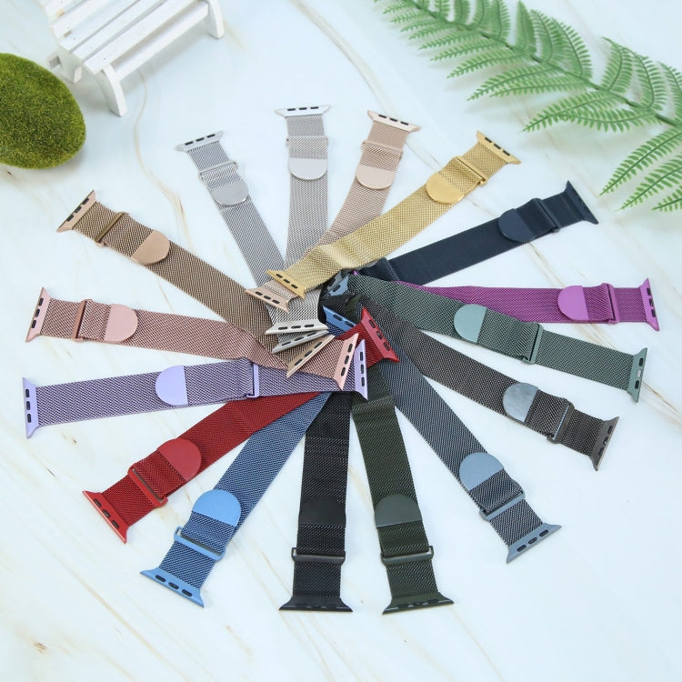 For Apple Watch 6 40mm Milanese Metal Magnetic Watch Band(Space Grey) - Watch Bands by PMC TechLife | Online Shopping South Africa | PMC TechLife