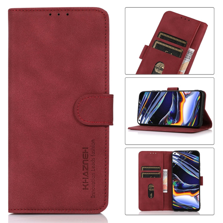 For iPhone 15 Pro KHAZNEH Matte Texture Leather Phone Case(Red) - free shipping - PMC TechLife - Order now!