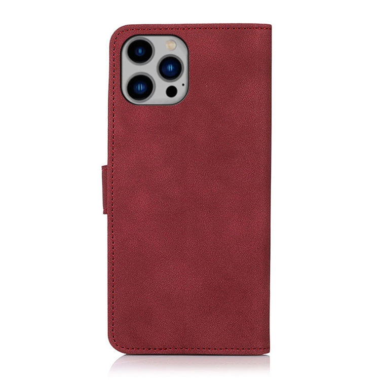 For iPhone 15 Pro KHAZNEH Matte Texture Leather Phone Case(Red) - free shipping - PMC TechLife - Order now!