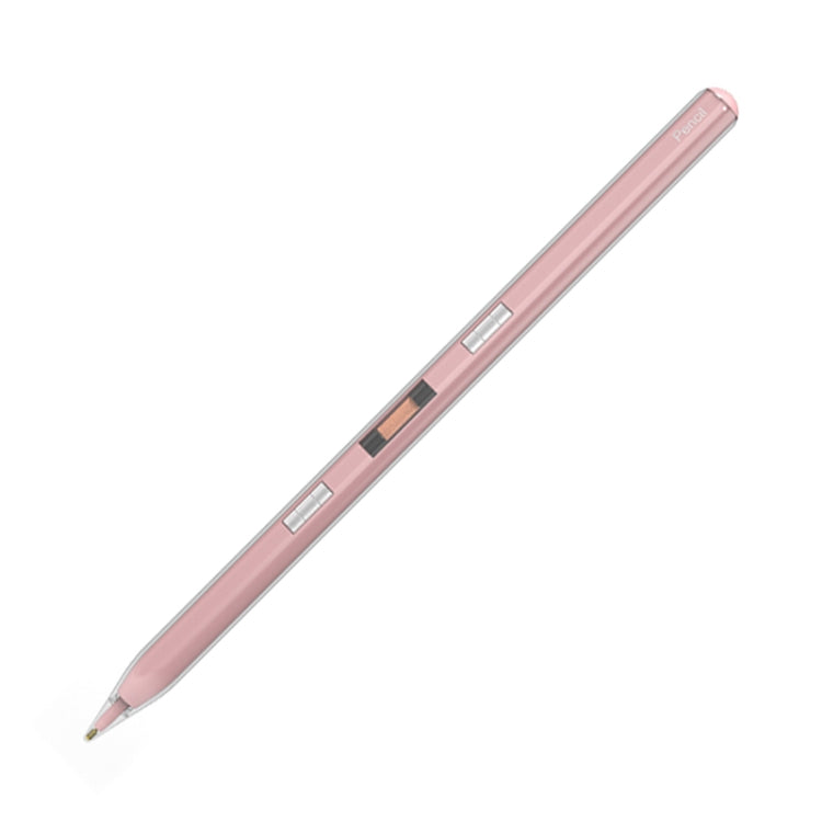 P10s Transparent Case Wireless Charging Stylus Pen for iPad 2018 or Later(Pink) - Stylus Pen by PMC TechLife | Online Shopping South Africa | PMC TechLife