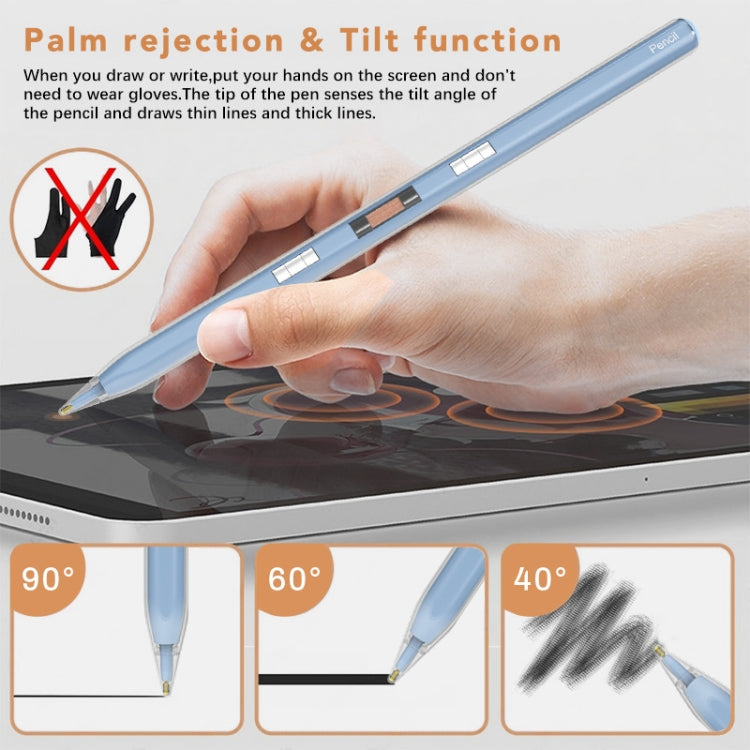 P10s Transparent Case Wireless Charging Stylus Pen for iPad 2018 or Later(Pink) - Stylus Pen by PMC TechLife | Online Shopping South Africa | PMC TechLife