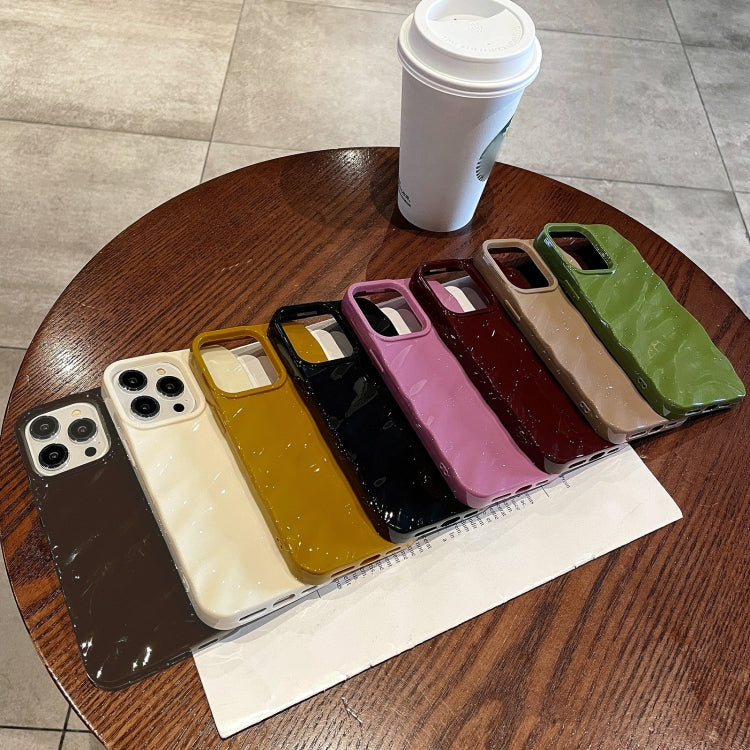 For iPhone XR Solid Color Wave Texture TPU Phone Case(Beige) - More iPhone Cases by PMC TechLife | Online Shopping South Africa | PMC TechLife