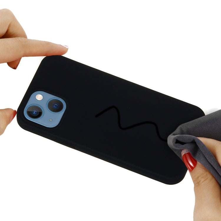 For iPhone 15 Solid Color Silicone Phone Case(Black) - iPhone 15 Cases by PMC TechLife | Online Shopping South Africa | PMC TechLife