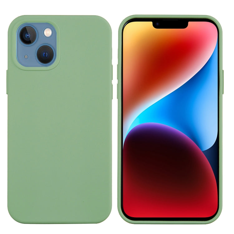 For iPhone 15 Plus Solid Color Silicone Phone Case(Mint Green) - iPhone 15 Plus Cases by PMC TechLife | Online Shopping South Africa | PMC TechLife