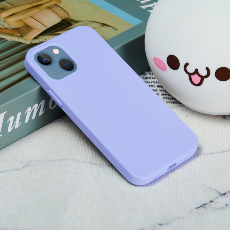 For iPhone 15 Plus Solid Color Silicone Phone Case(Purple) - iPhone 15 Plus Cases by PMC TechLife | Online Shopping South Africa | PMC TechLife