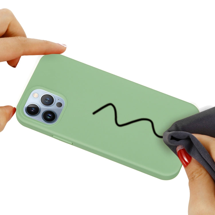 For iPhone 15 Pro Solid Color Silicone Phone Case(Mint Green) - iPhone 15 Pro Cases by PMC TechLife | Online Shopping South Africa | PMC TechLife