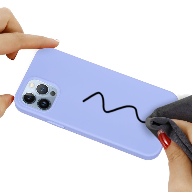 For iPhone 15 Pro Solid Color Silicone Phone Case(Purple) - iPhone 15 Pro Cases by PMC TechLife | Online Shopping South Africa | PMC TechLife