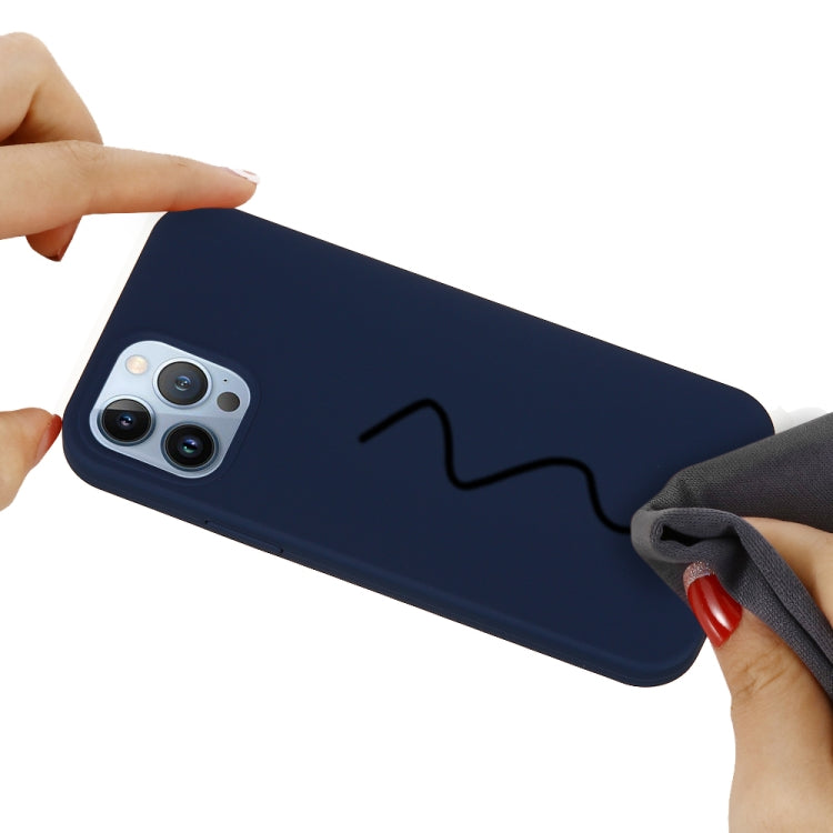 For iPhone 15 Pro Solid Color Silicone Phone Case(Midnight Blue) - iPhone 15 Pro Cases by PMC TechLife | Online Shopping South Africa | PMC TechLife