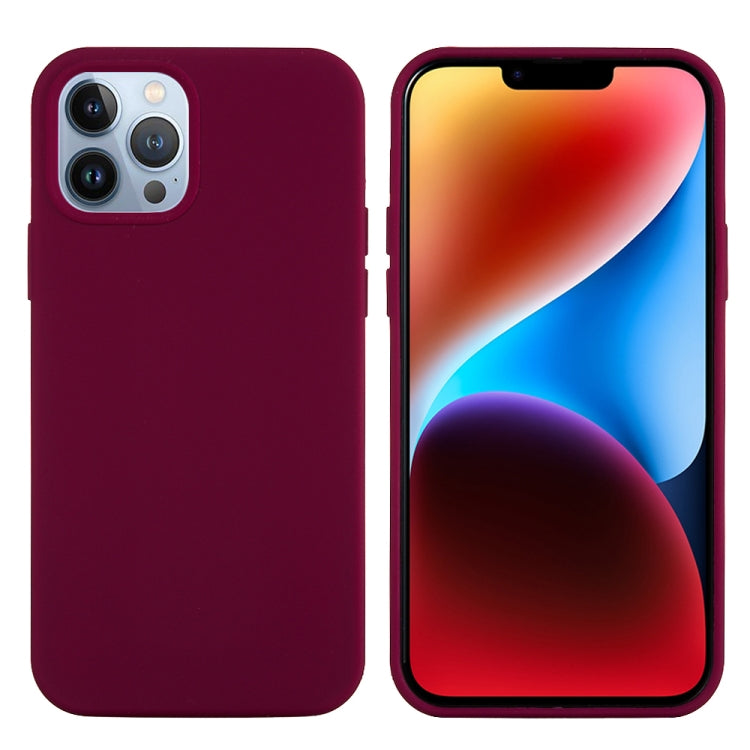 For iPhone 15 Pro Solid Color Silicone Phone Case(Violet) - iPhone 15 Pro Cases by PMC TechLife | Online Shopping South Africa | PMC TechLife