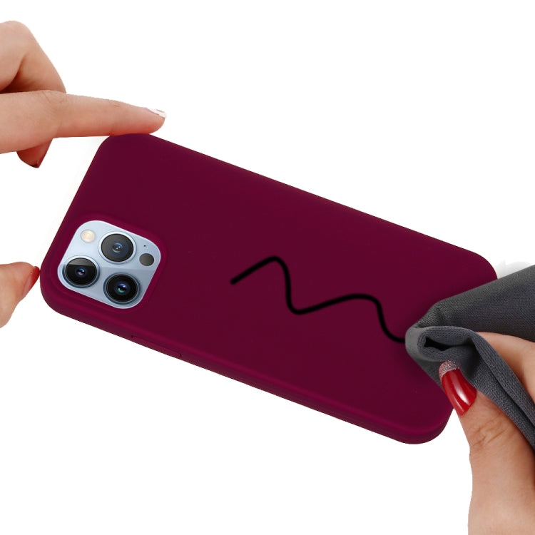 For iPhone 15 Pro Solid Color Silicone Phone Case(Violet) - iPhone 15 Pro Cases by PMC TechLife | Online Shopping South Africa | PMC TechLife