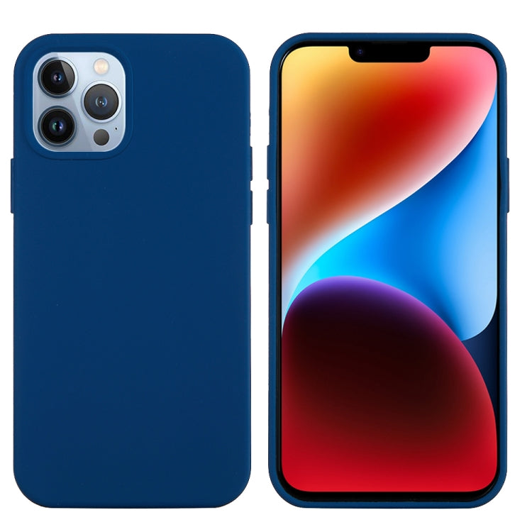 For iPhone 15 Pro Max Solid Color Silicone Phone Case(Cobalt Blue) - iPhone 15 Pro Max Cases by PMC Jewellery | Online Shopping South Africa | PMC Jewellery