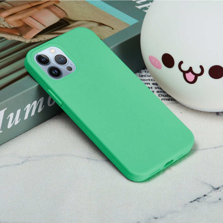 For iPhone 15 Pro Max Solid Color Silicone Phone Case(Green) - iPhone 15 Pro Max Cases by PMC TechLife | Online Shopping South Africa | PMC TechLife