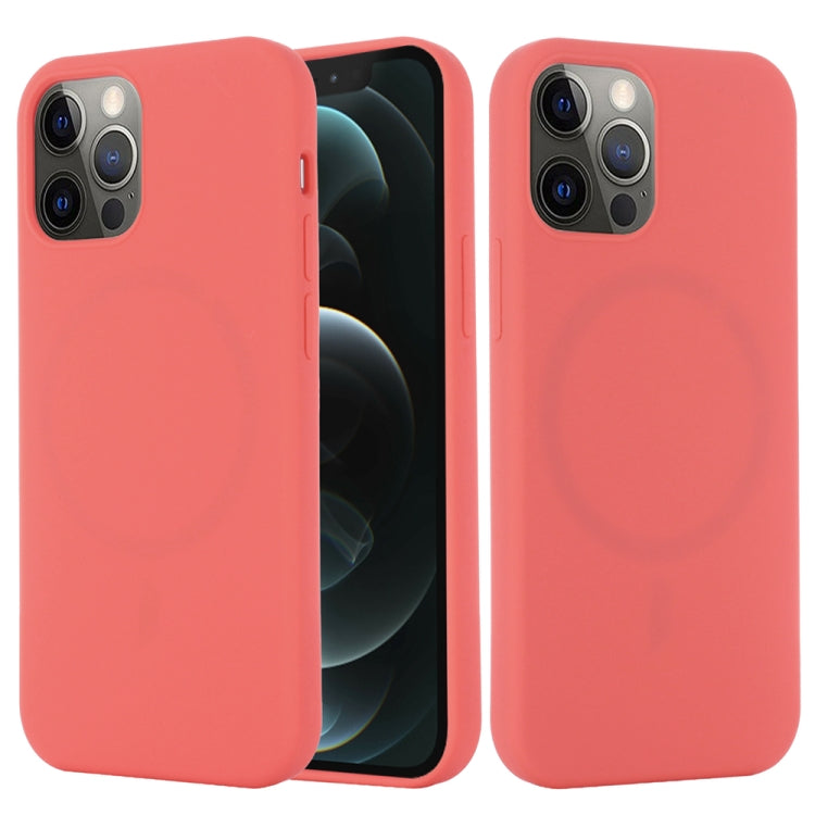 For iPhone 15 Pro Max Shockproof Silicone Magsafe Phone Case(Pink Orange) - free shipping - PMC TechLife - Order now!