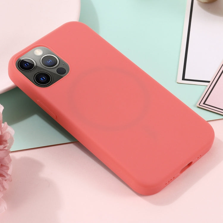 For iPhone 15 Pro Max Shockproof Silicone Magsafe Phone Case(Pink Orange) - free shipping - PMC TechLife - Order now!