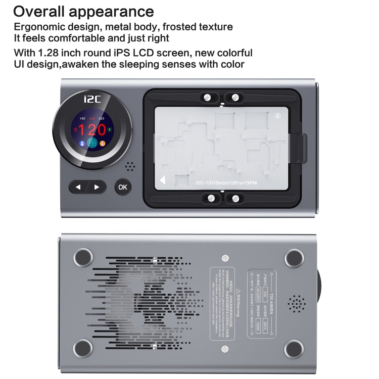 i2C T20 Intelligent Motherboard Middle Layered Heating Platform For iPhone X-13 Series, Plug:US - free shipping - PMC TechLife - Order now!