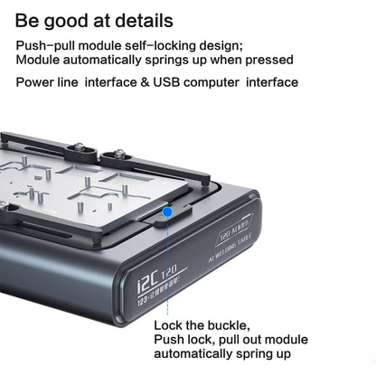 i2C T20 Intelligent Motherboard Middle Layered Heating Platform For iPhone X-13 Series, Plug:US - Repair Platform by i2C | Online Shopping South Africa | PMC Jewellery | Buy Now Pay Later Mobicred