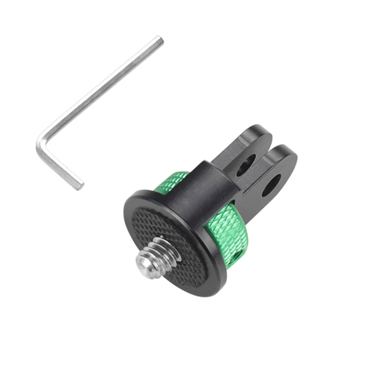 1/4 inch Screw Adjustable Metal Action Camera Adapter(Green Black) - Connection Mount by PMC Jewellery | Online Shopping South Africa | PMC Jewellery