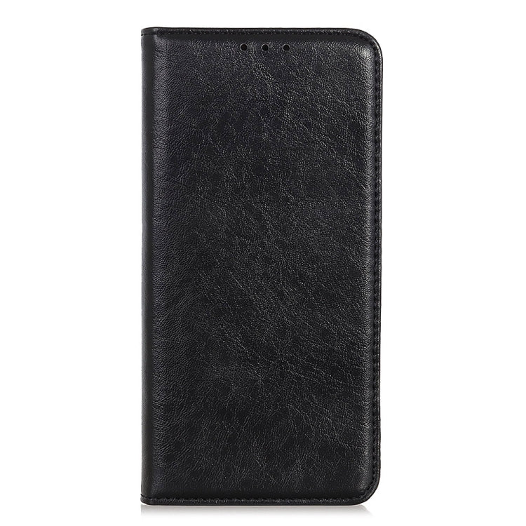 For iPhone 15 Magnetic Crazy Horse Texture Horizontal Flip Leather Phone Case(Black) - free shipping - PMC TechLife - Order now!