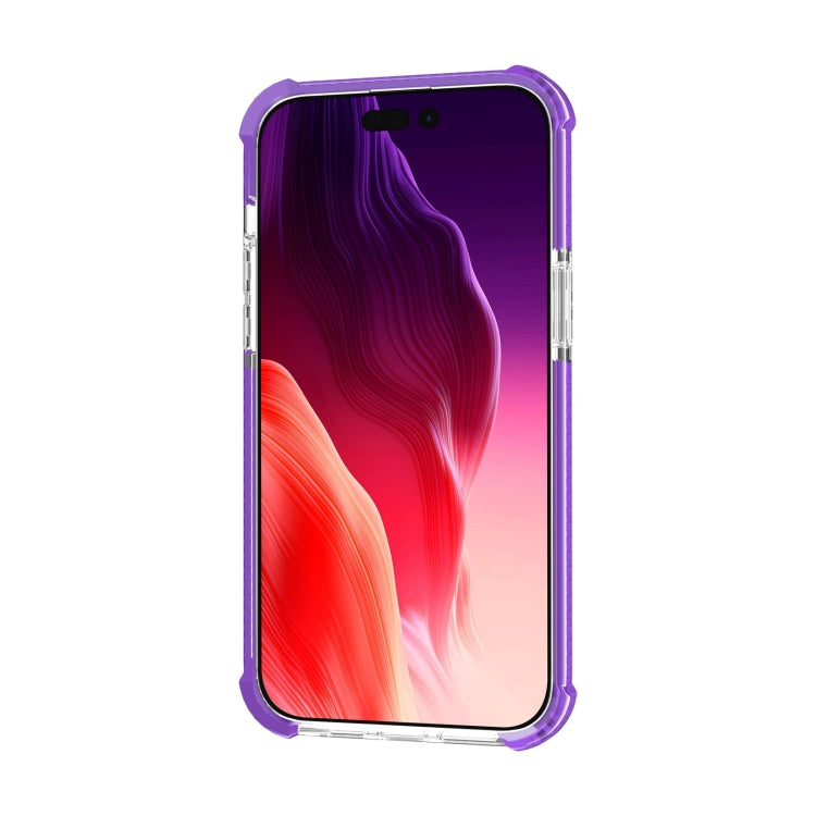 For iPhone 15 Pro Max Four-corner Shockproof TPU + Acrylic Phone Case(Purple) - iPhone 15 Pro Max Cases by PMC TechLife | Online Shopping South Africa | PMC TechLife