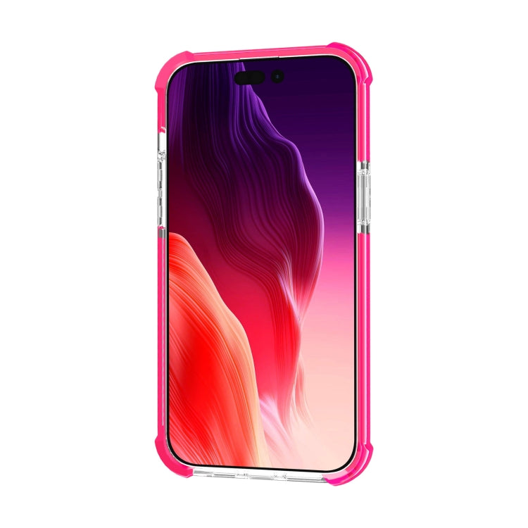 For iPhone 15 Pro Four-corner Shockproof TPU + Acrylic Phone Case(Pink) - iPhone 15 Pro Cases by PMC TechLife | Online Shopping South Africa | PMC TechLife