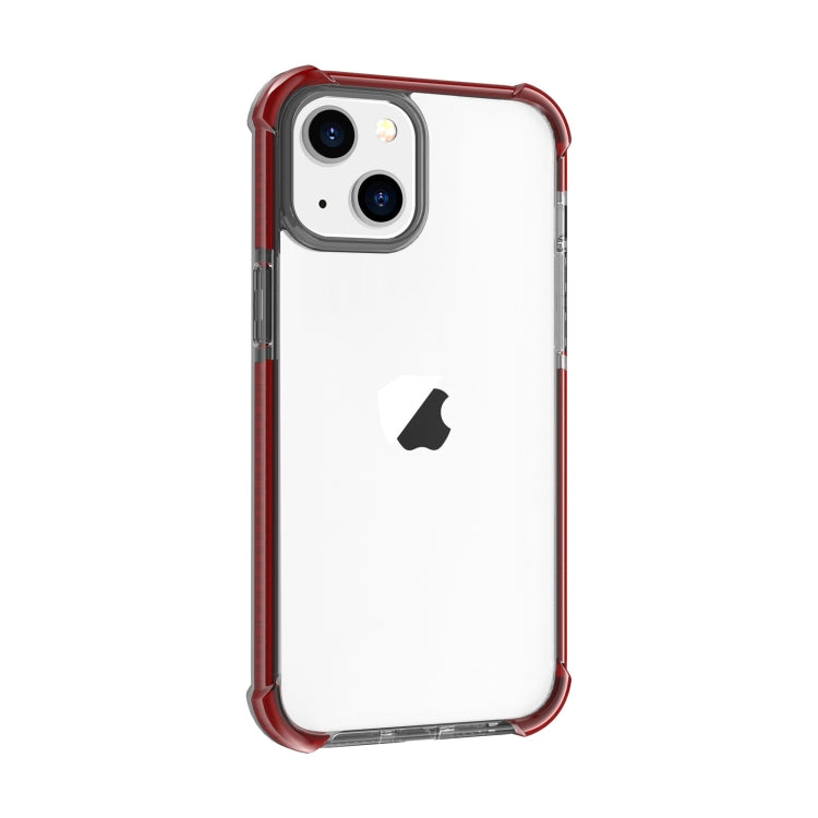 For iPhone 15 Plus Four-corner Shockproof TPU + Acrylic Phone Case(Brown) - iPhone 15 Plus Cases by PMC TechLife | Online Shopping South Africa | PMC TechLife