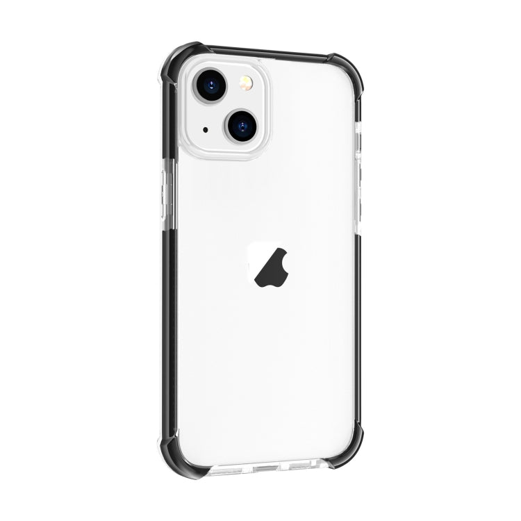 For iPhone 15 Four-corner Shockproof TPU + Acrylic Phone Case(Black + Transparent) - iPhone 15 Cases by PMC TechLife | Online Shopping South Africa | PMC TechLife