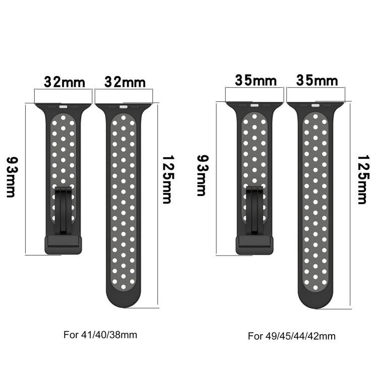 For Apple Watch 2 38mm Magnetic Buckle Silicone Watch Band(Orange White) - Watch Bands by PMC TechLife | Online Shopping South Africa | PMC TechLife