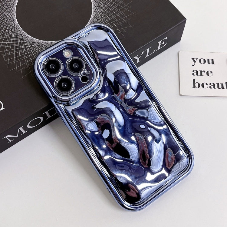 For iPhone 13 Electroplating Meteorite Texture TPU Phone Case(Blue) - iPhone 13 Cases by PMC Jewellery | Online Shopping South Africa | PMC Jewellery