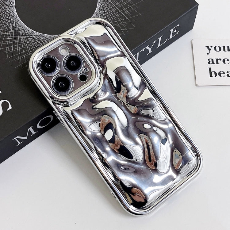 For iPhone 12 Electroplating Meteorite Texture TPU Phone Case(Silver) - free shipping - PMC TechLife - Order now!