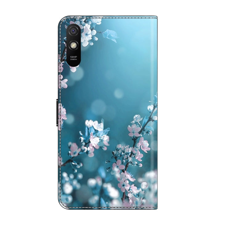 For Xiaomi Redmi 9A Crystal 3D Shockproof Protective Leather Phone Case(Plum Flower) - free shipping - PMC TechLife - Order now!