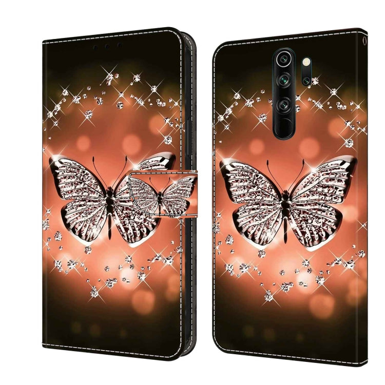 For Xiaomi Redmi Note 8 Pro Crystal 3D Shockproof Protective Leather Phone Case(Crystal Butterfly) - Xiaomi Cases by PMC Jewellery | Online Shopping South Africa | PMC Jewellery