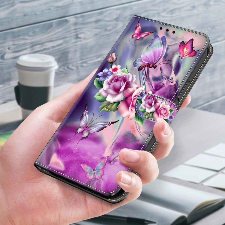 For Xiaomi Redmi Note 10 5G Crystal 3D Shockproof Protective Leather Phone Case(Butterfly) - free shipping - PMC TechLife - Order now!